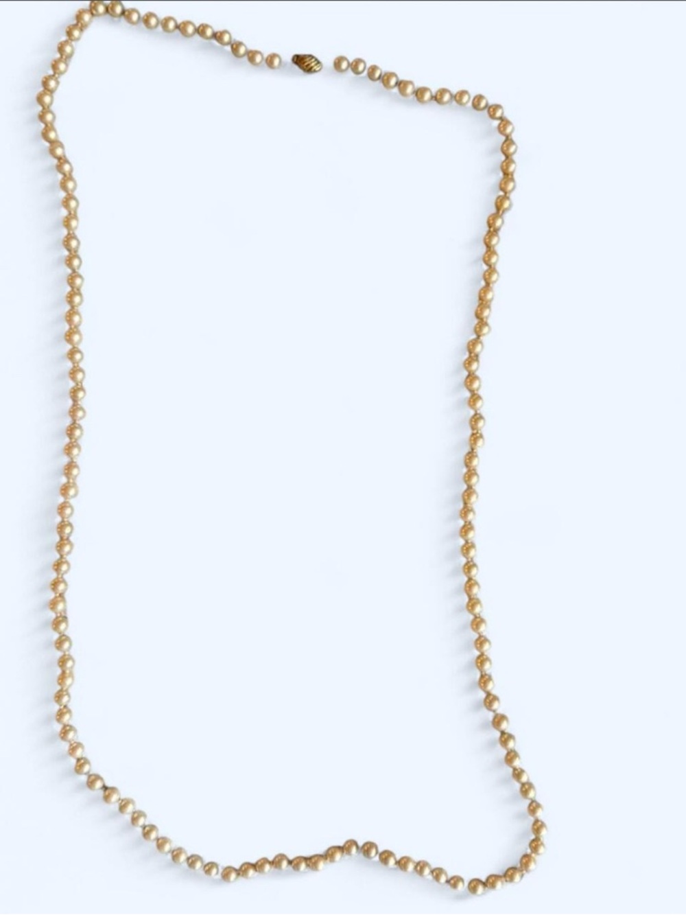 Faux Pearl Costume Jewelry Necklace - Old Money Interview outfit